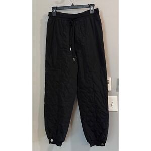 Sandy Liang x Target Quilted Joggers Women S Black Puffy Streetwear Pants 5910